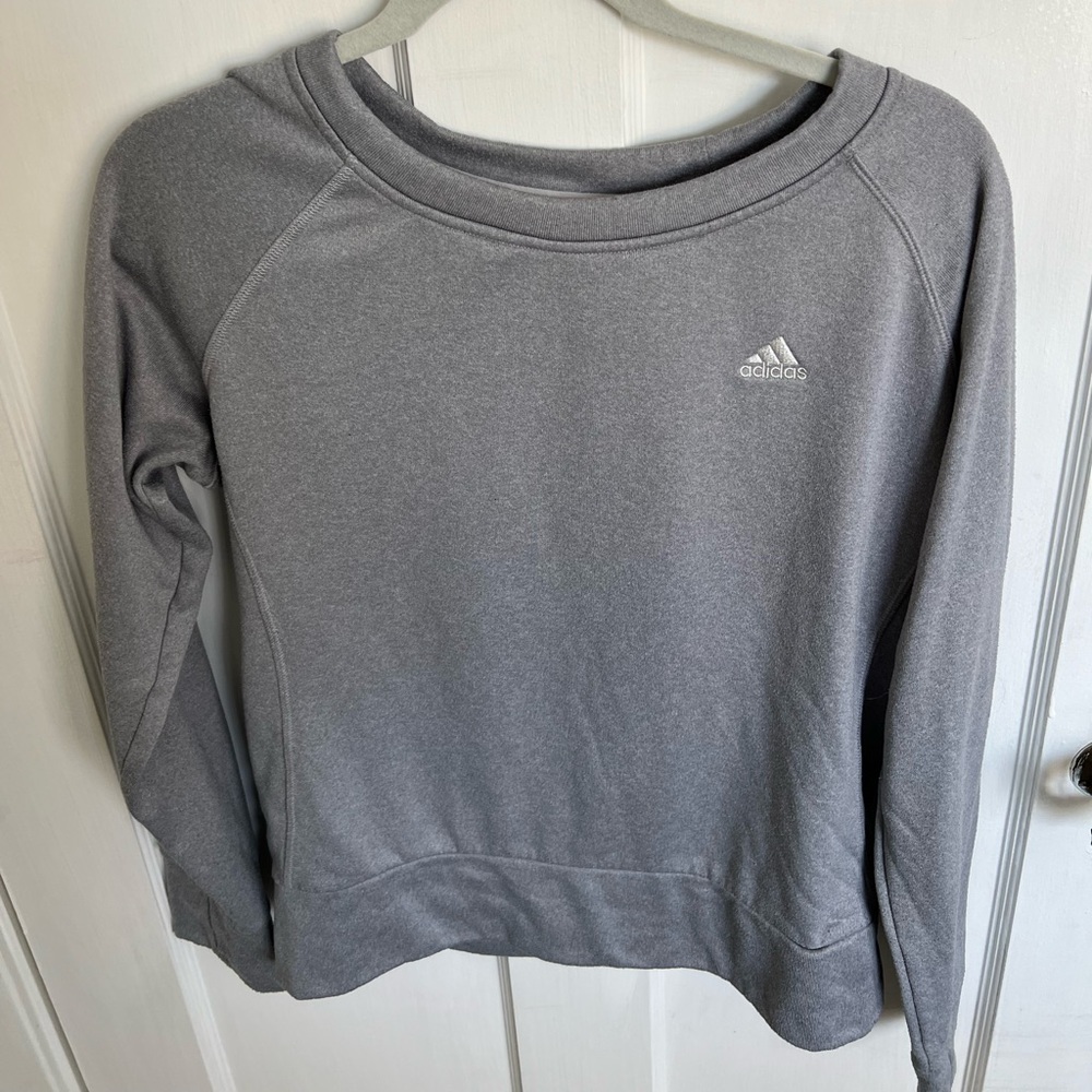 Adidas Light Gray ClimaWarm Sweatshirt